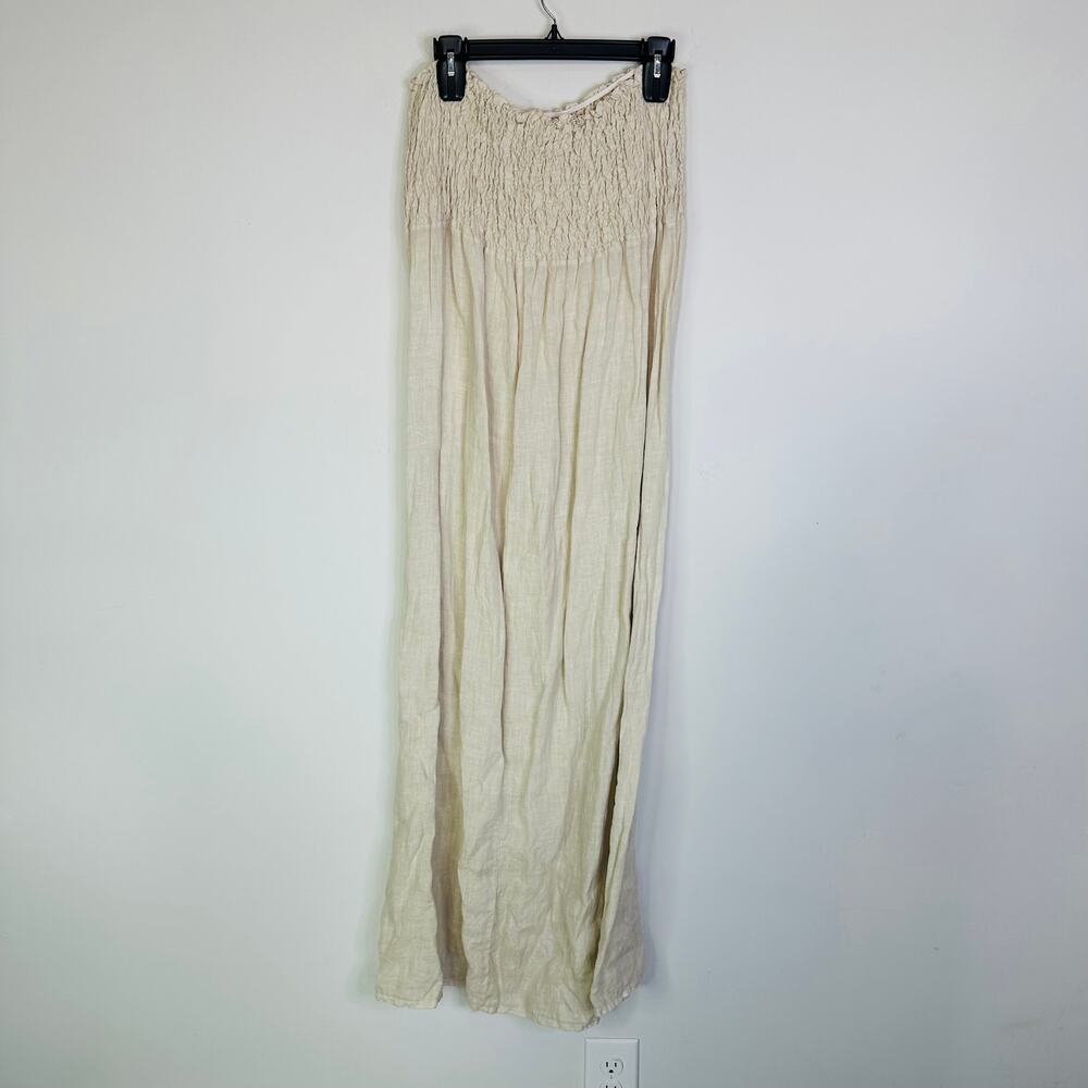 Beachwood Baby The Ziggy Dress Moon Linen Maxi Dress Size Large - Picture 6 of 8